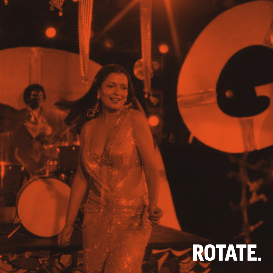 Rotate Recording's Spotify cover for "Raga to the Dancefloor: Indian Dance Music from the 1970s-80s"