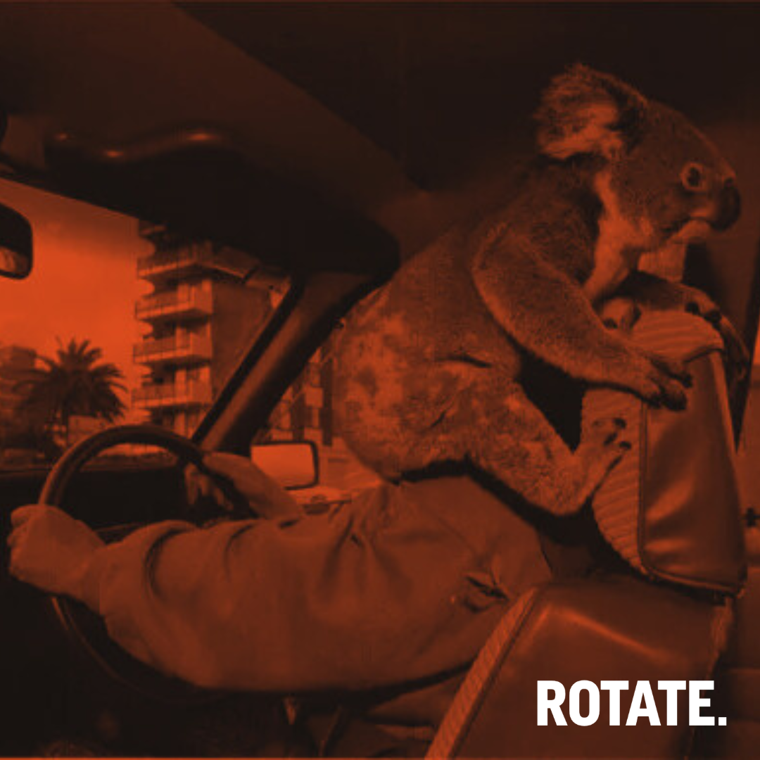 Rotate Recordings playlist cover for “Tractor Parts - Great New Australian Music”