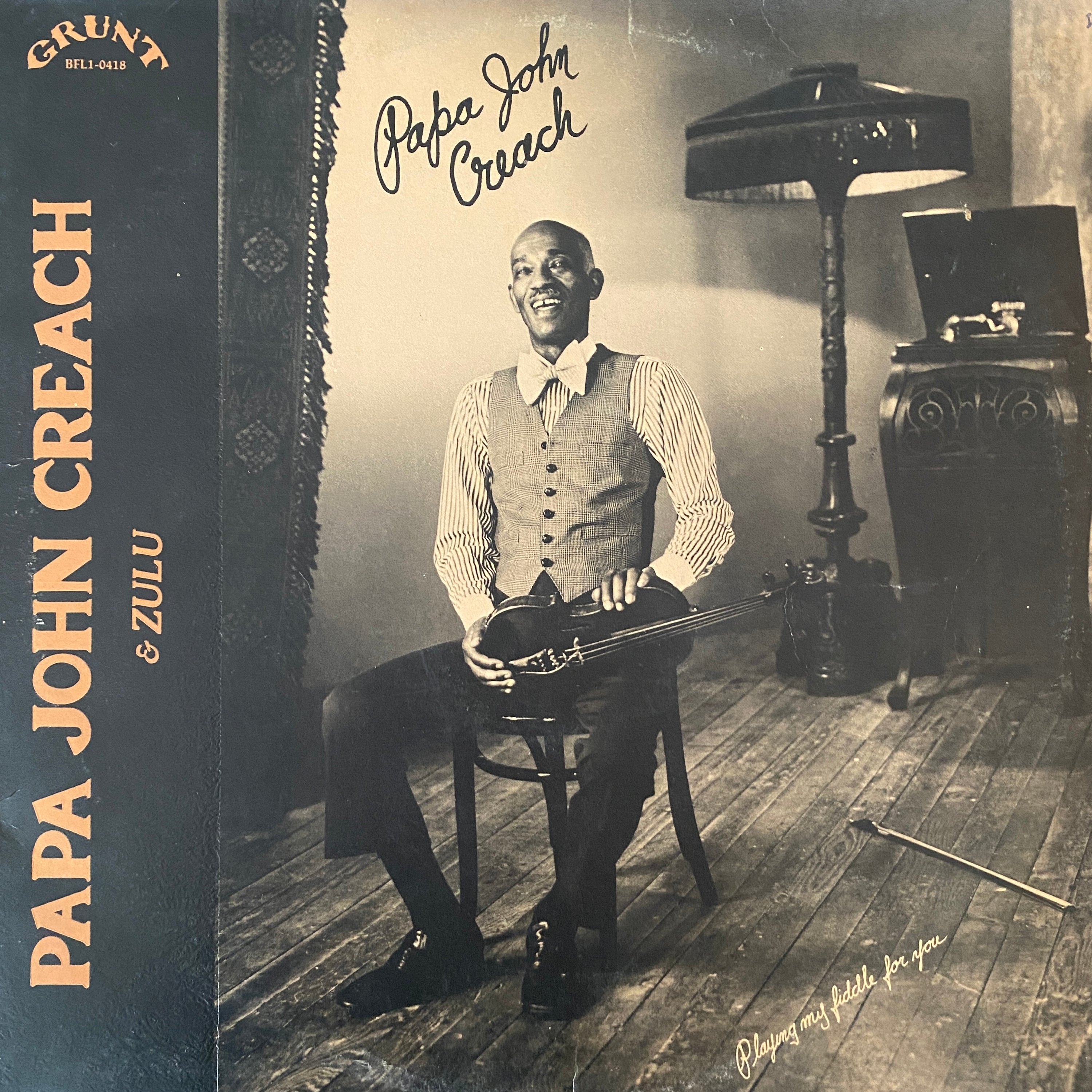 Papa John Creach & Zulu ‎| Playing My Fiddle For You